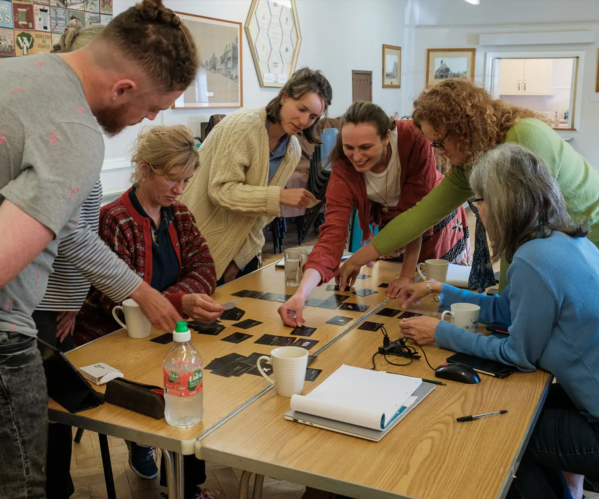 Photo of the ECP team during the discovery workshop